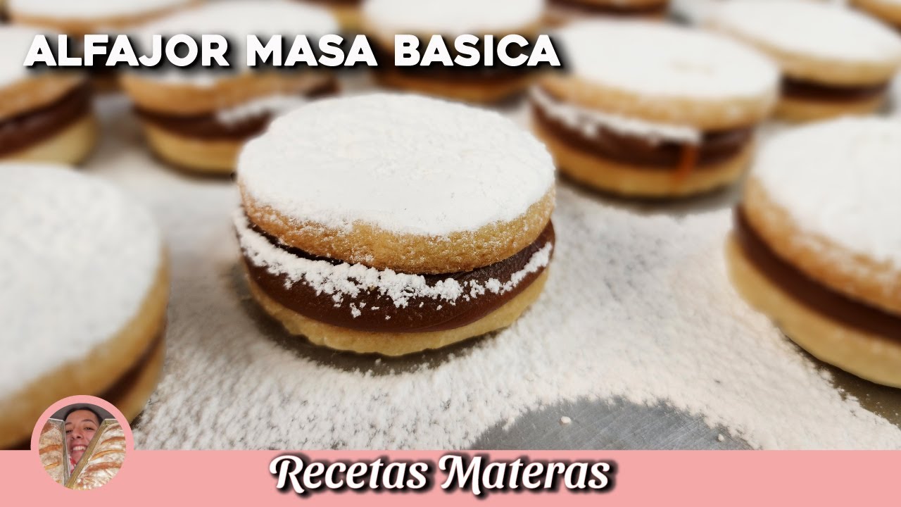 ALFAJOR MASA BÁSICA | RELLENO DE DULCE DE LECHE (EL MEJOR RELLENO)