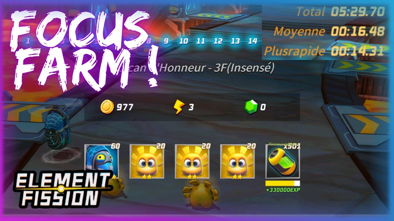 Element Fission : Focus Farm ! ( Tout Savoir sur le Farm D'Elemon 6⭐  )