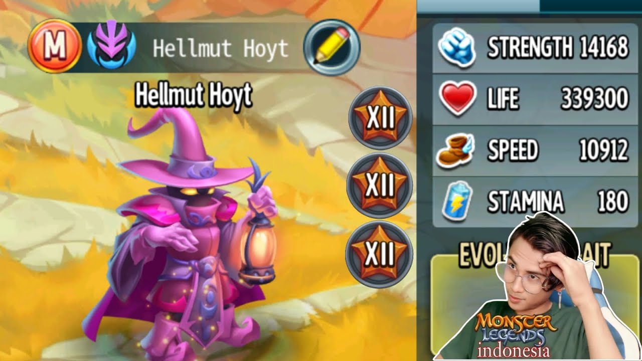 HELLMUT HOYT RIVIEW MONSTER MIRIP CYCLOPS SUPPORT YANG BAGUS MONSTER LEGENDS INDONESIA