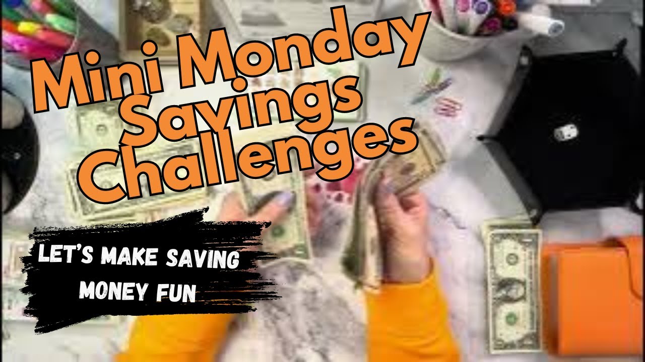 Mini Monday Savings Challenges |Let's make saving money and paying off debt fun!
