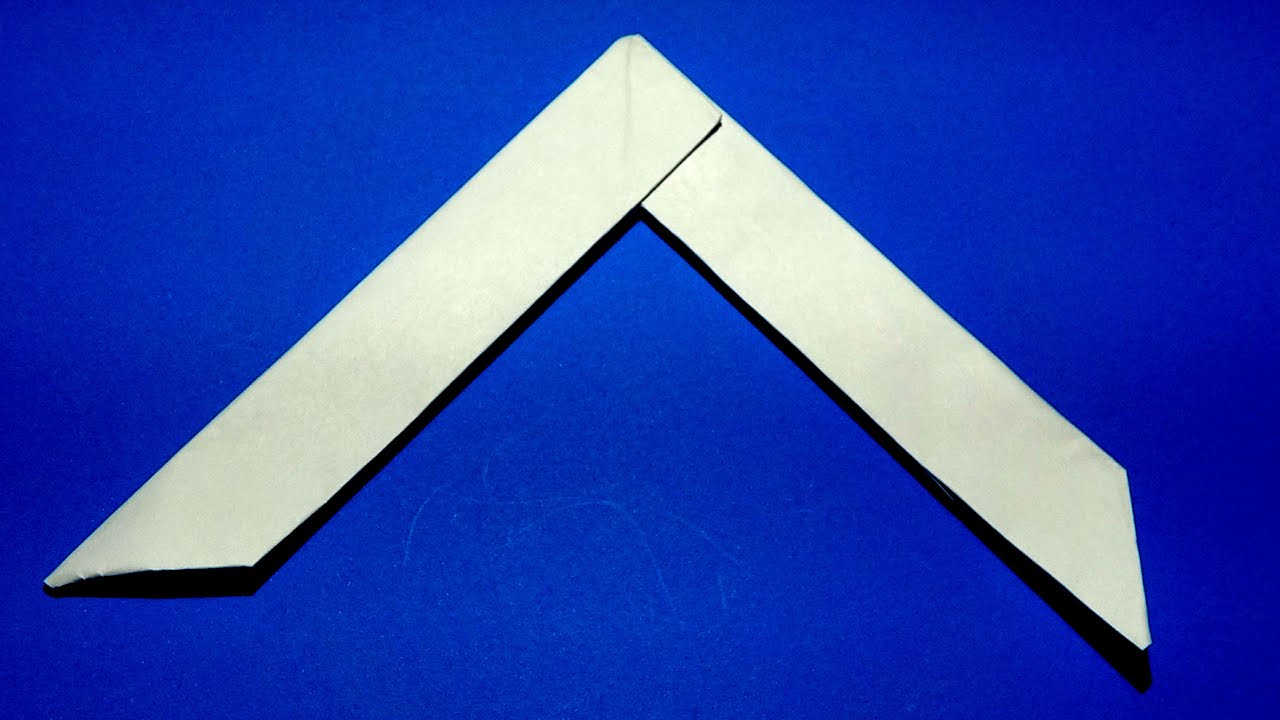 Como hacer un boomerang de papel (BOOMERANG de origami)