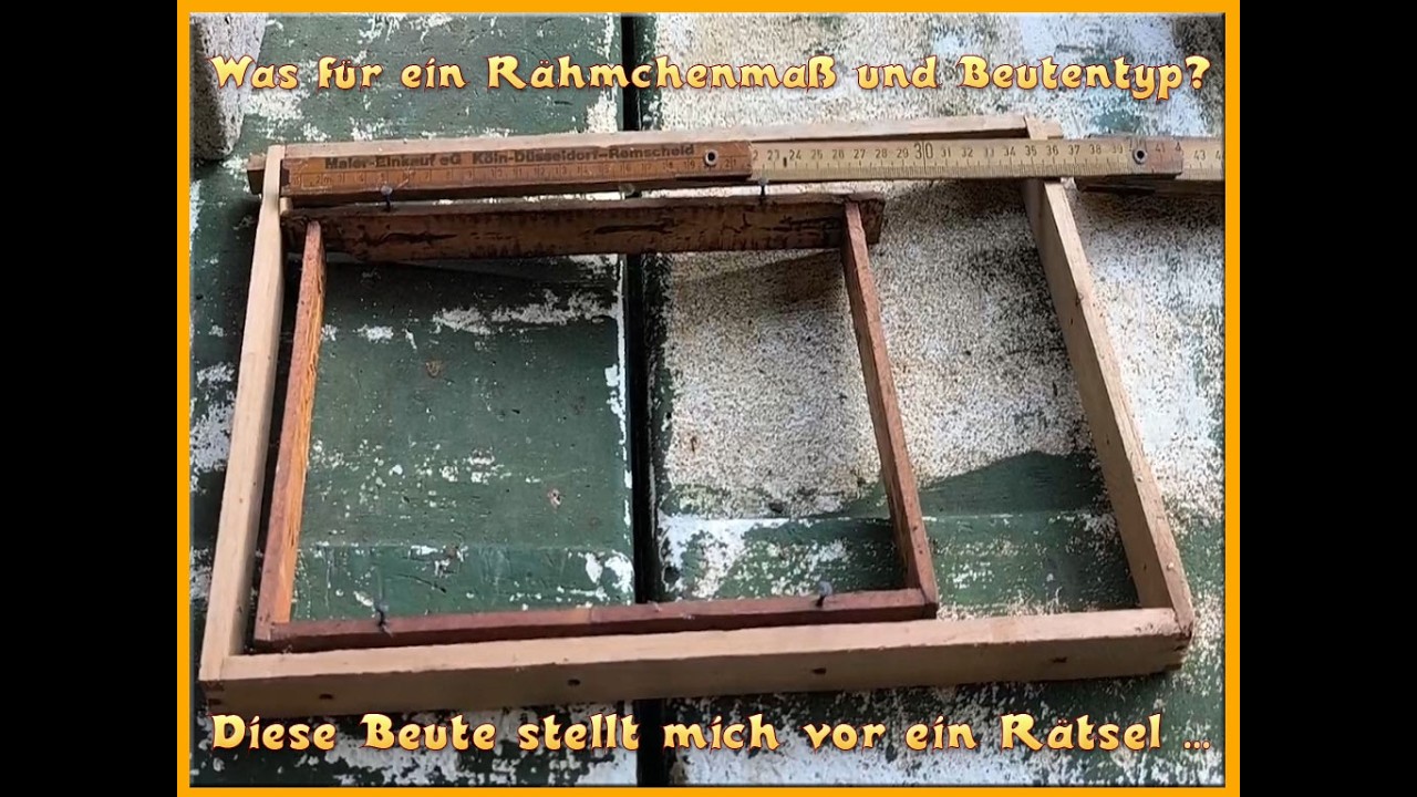 R&auml;hmchenma&szlig; und Beutentyp, ich stehe vor einem R&auml;tsel #bee #beekeeping #bienen #imkern