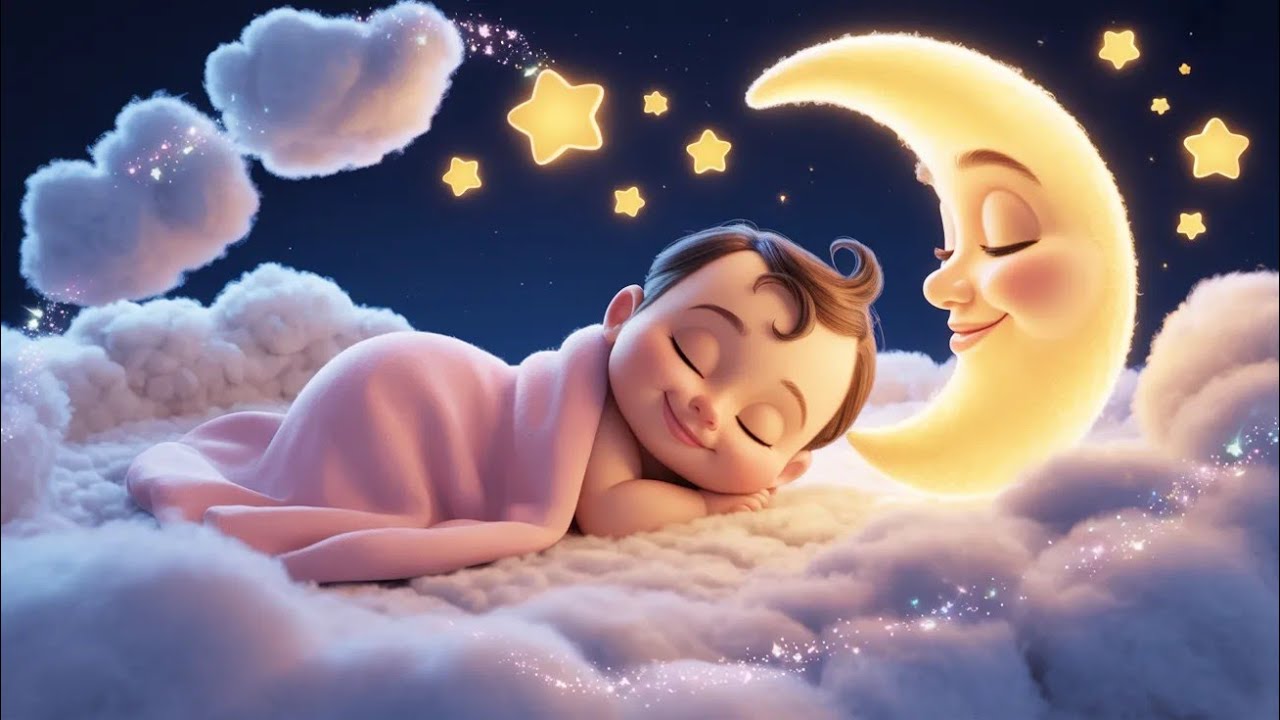 Cute Cartoon Baby Sleeping Peacefully 🌙 | Relaxing Toddler Lullaby