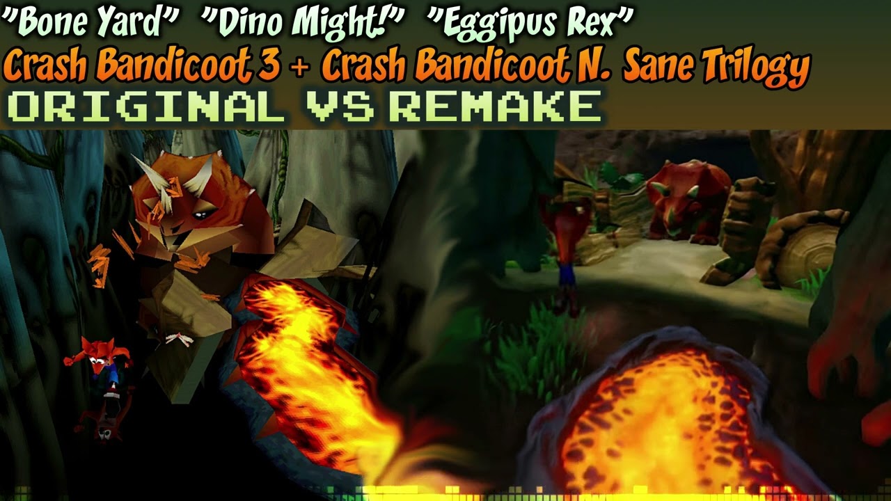 ♦ [Original + N Sane Trilogy] Crash 3 MASHUP — Bone Yard, Dino Might, Eggipus Rex