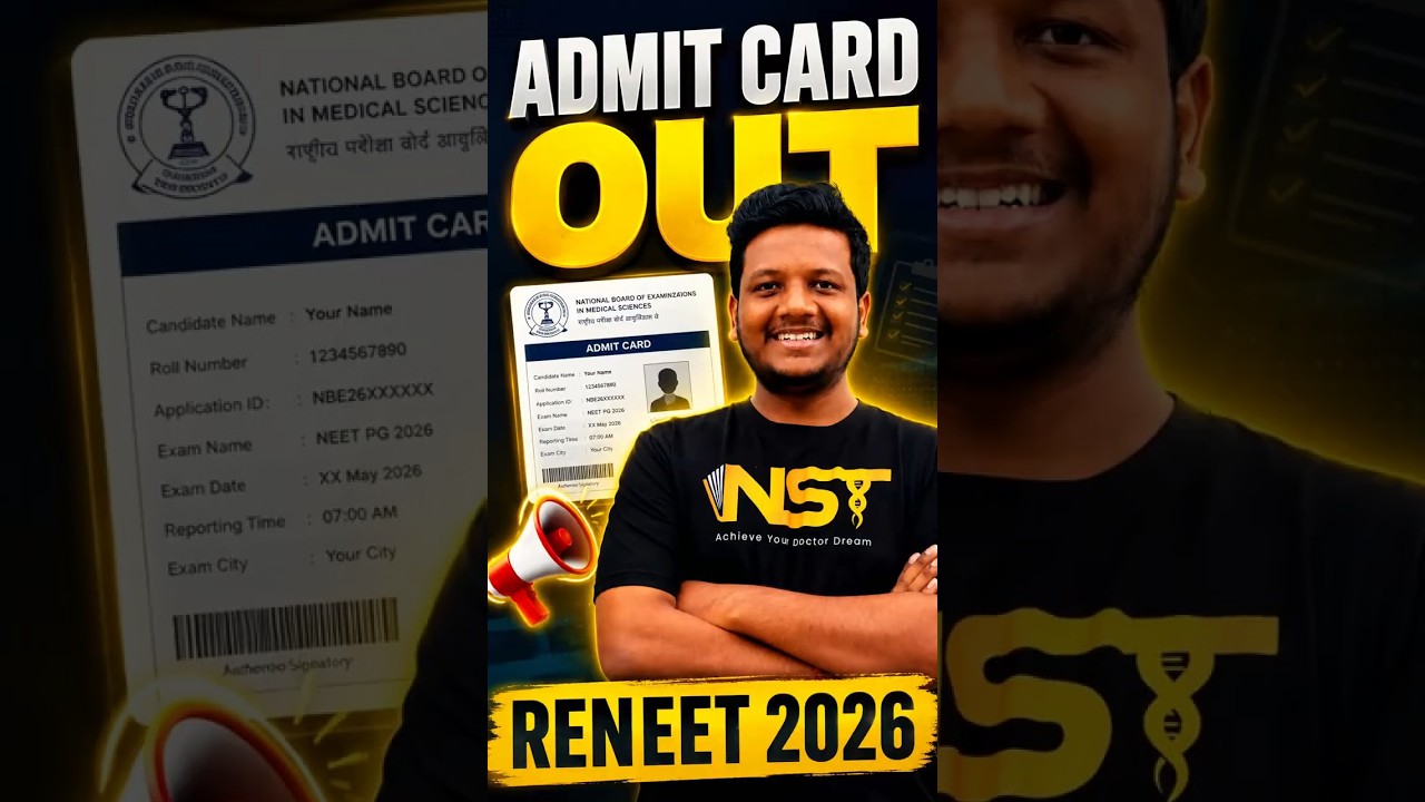 🚨 RE-NEET 2026 ADMIT CARD RELEASED | NTA NEET 2026 URGENT UPDATE | NST TAMIL