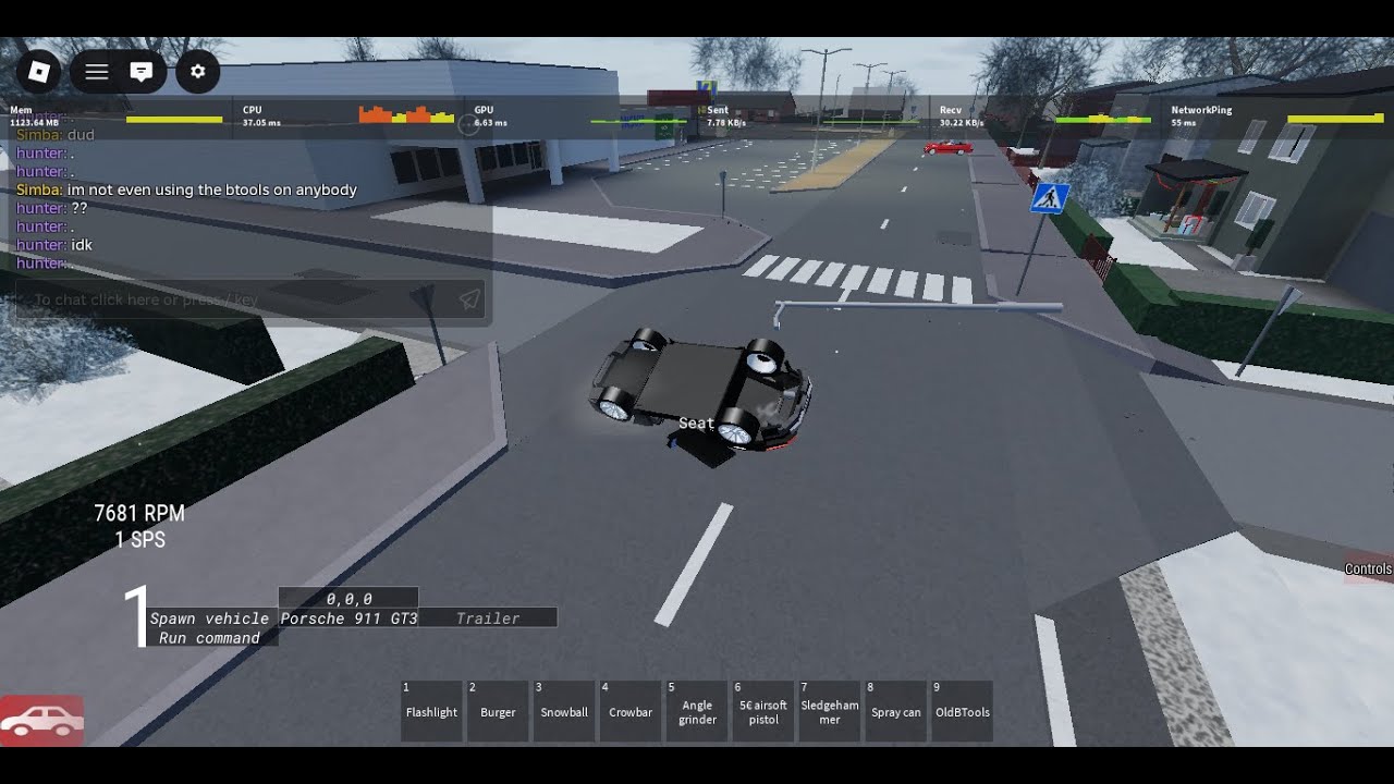 just playing car crash sim in my priv server with my friends