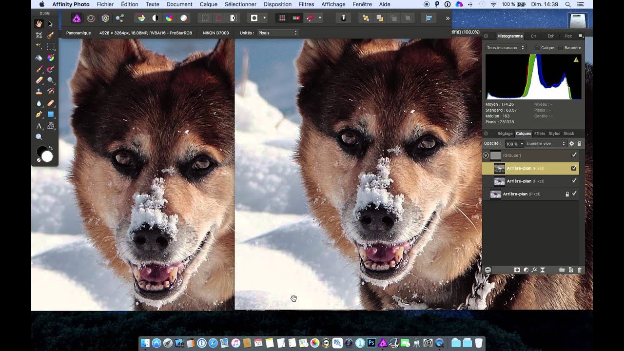 Netteté dans Affinity Photo