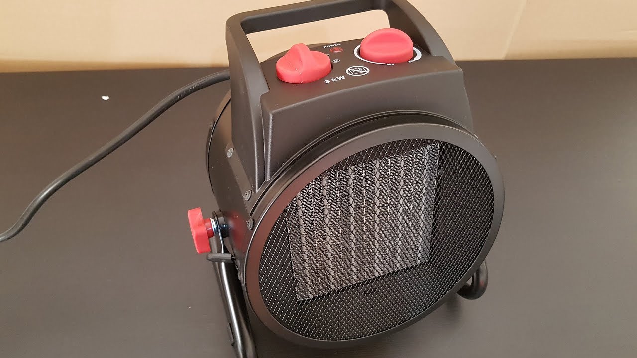 Parkside Ceramic Fan Heater PKH 3000 A1 Unboxing Testing