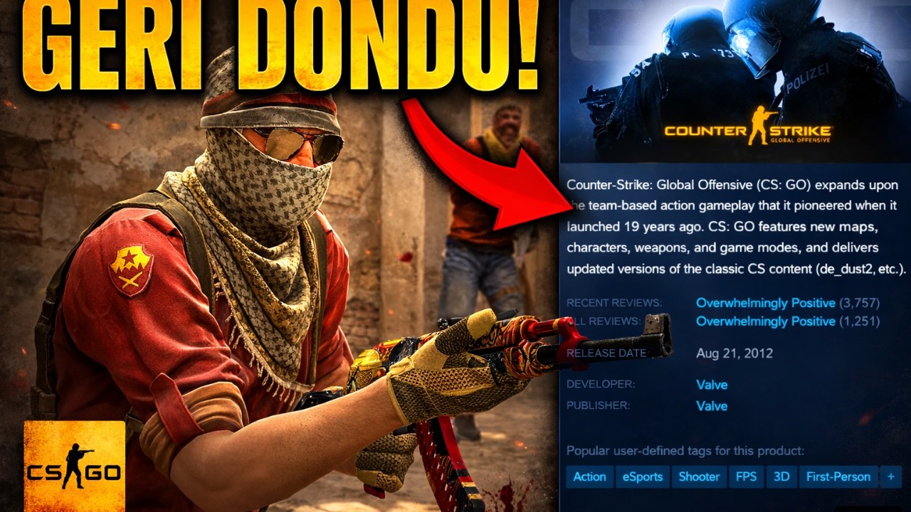 Cs Go Geri D&ouml;nd&uuml; | 6 Yıl Sonra İlk Defa Oynadım!! | Cs2 Yanında Halt Etmiş :D