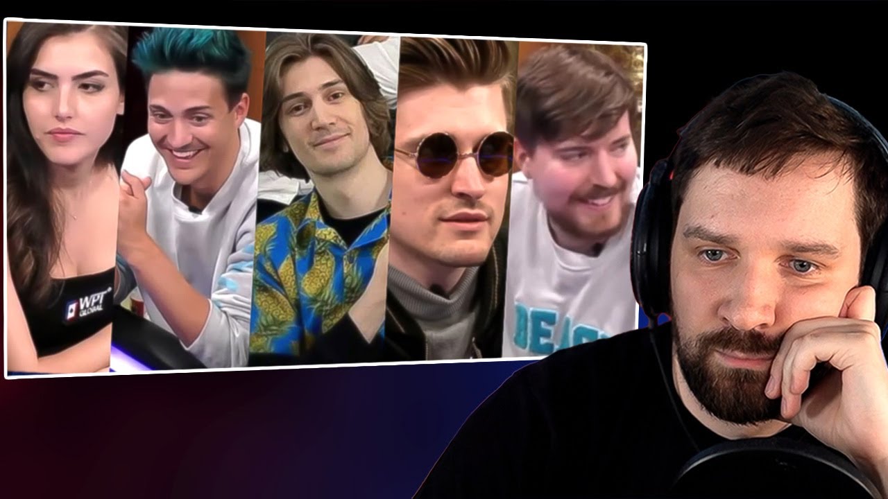 Destiny Reacts to Streamers Poker Tournament (MrBeast, Ludwig, xQc, Ninja, Hellmuth, Botez, Keating)