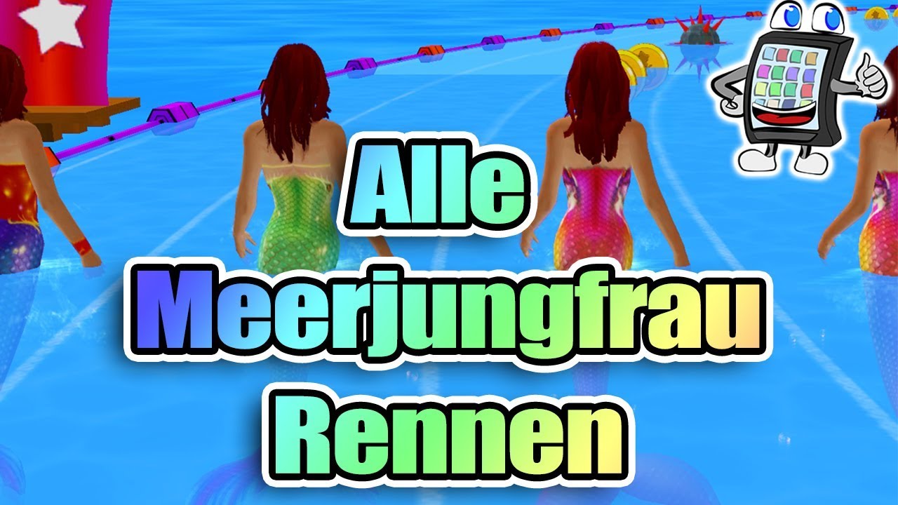 Meerjungfrauen Rennen | Wer ist die schnellste Mermaid | Meerjungfrauen