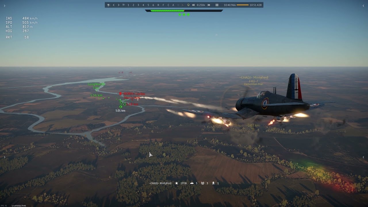 War thunder 6km SNEB rocket kill