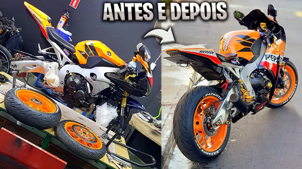 ACOMPANHE A REFORMA COMPLETA DA CBR1000RR