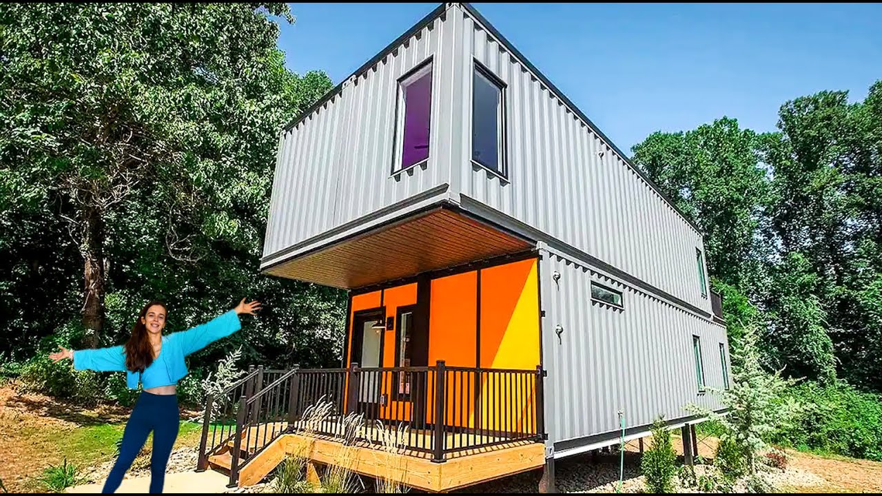 MASSIVE 4-UNIT SHIPPING CONTAINER HOME (Full Airbnb Tour)!
