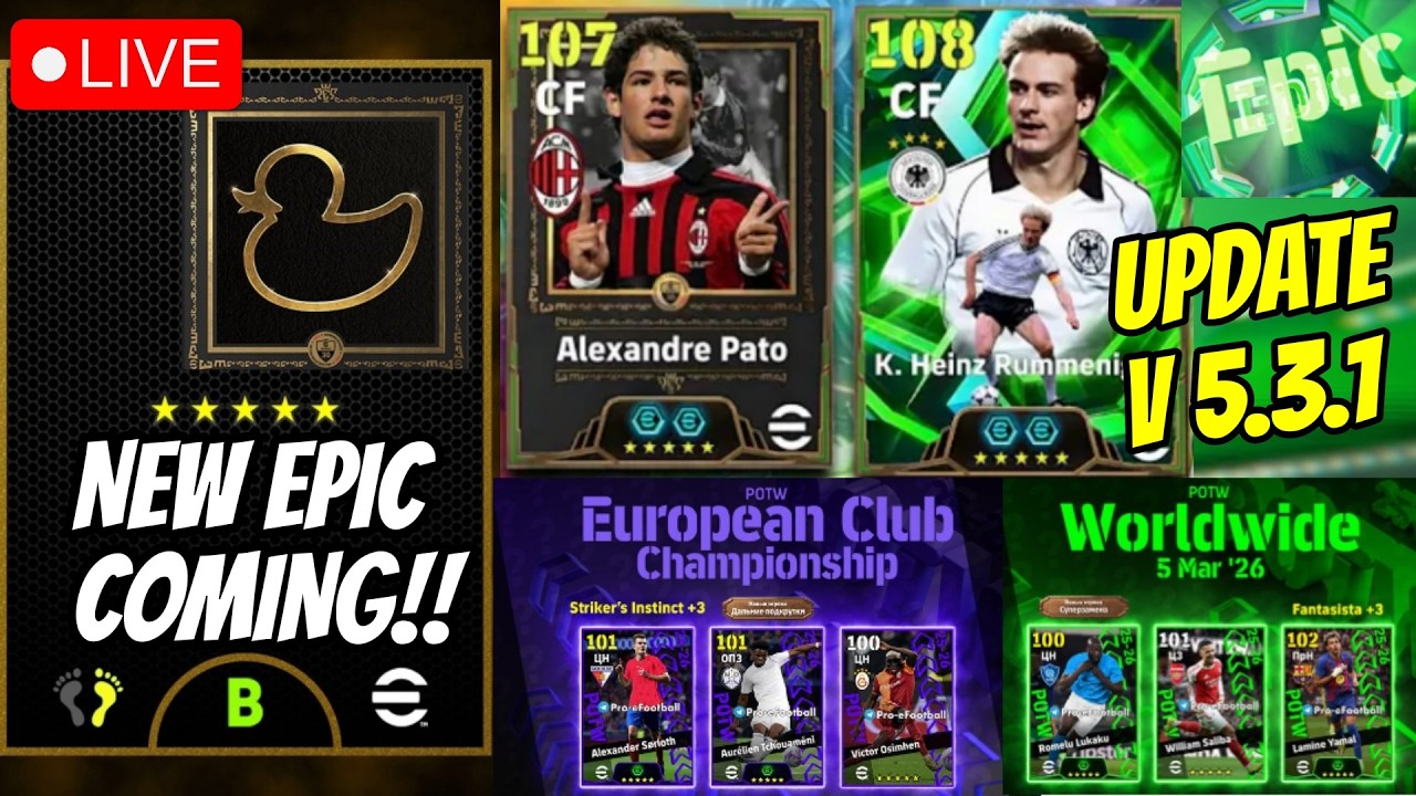 (LIVE) NEW EPICS COMING !! APA YANG BARU SETELAH MT? EFOOTBALL 2026
