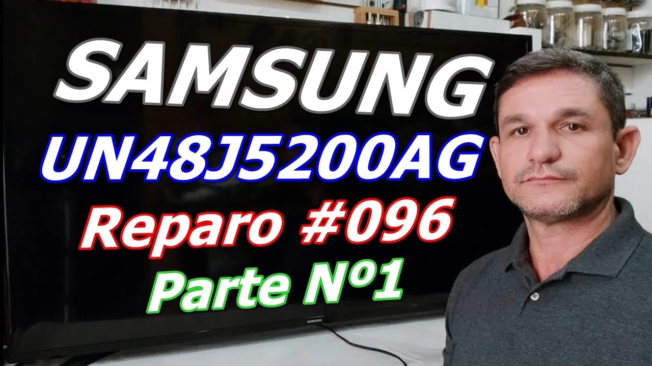 SAMSUNG UN48J5200AG - TEM SOM MAIS NÃO TEM IMAGEM (1/2) Vídeo Nº 096 #alexeletrônica