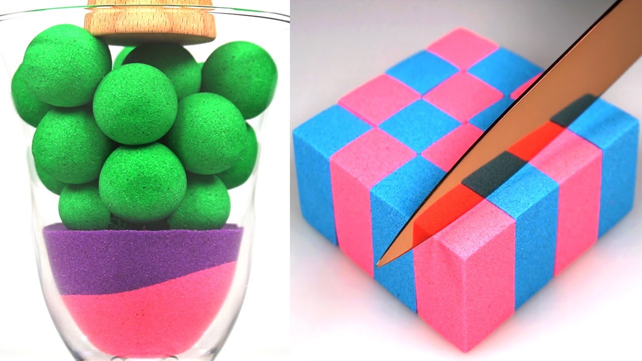 Best 모래영상 모음집 #8. The Most Satisfying Kinetic Sand ASMR Collection.