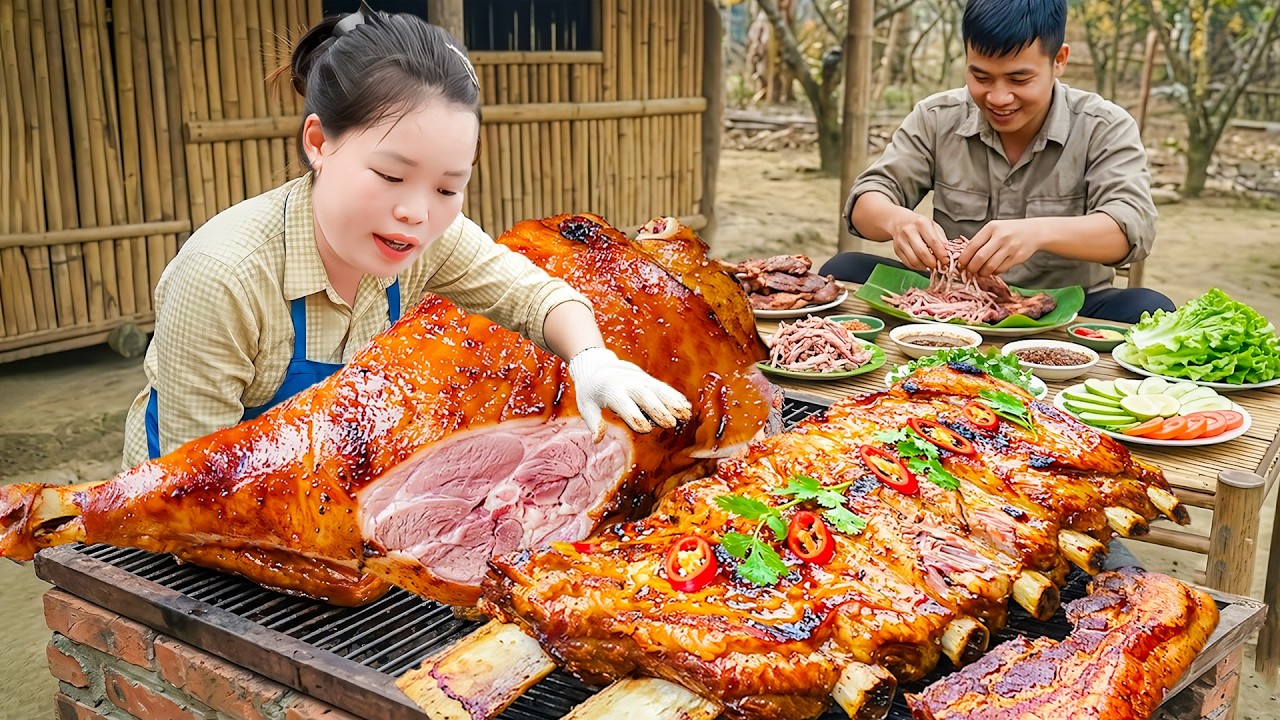 Smoking Pork for Long-Term Storage | Harvesting Fresh Chives for the Market | Rural Life