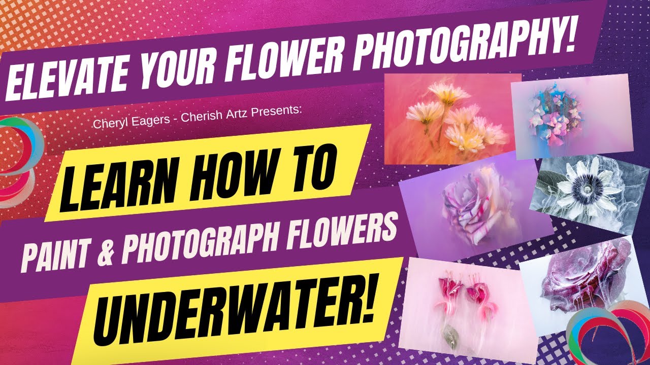 Submerged! Photograph flowers underwater with paint - Macro Photography technique
