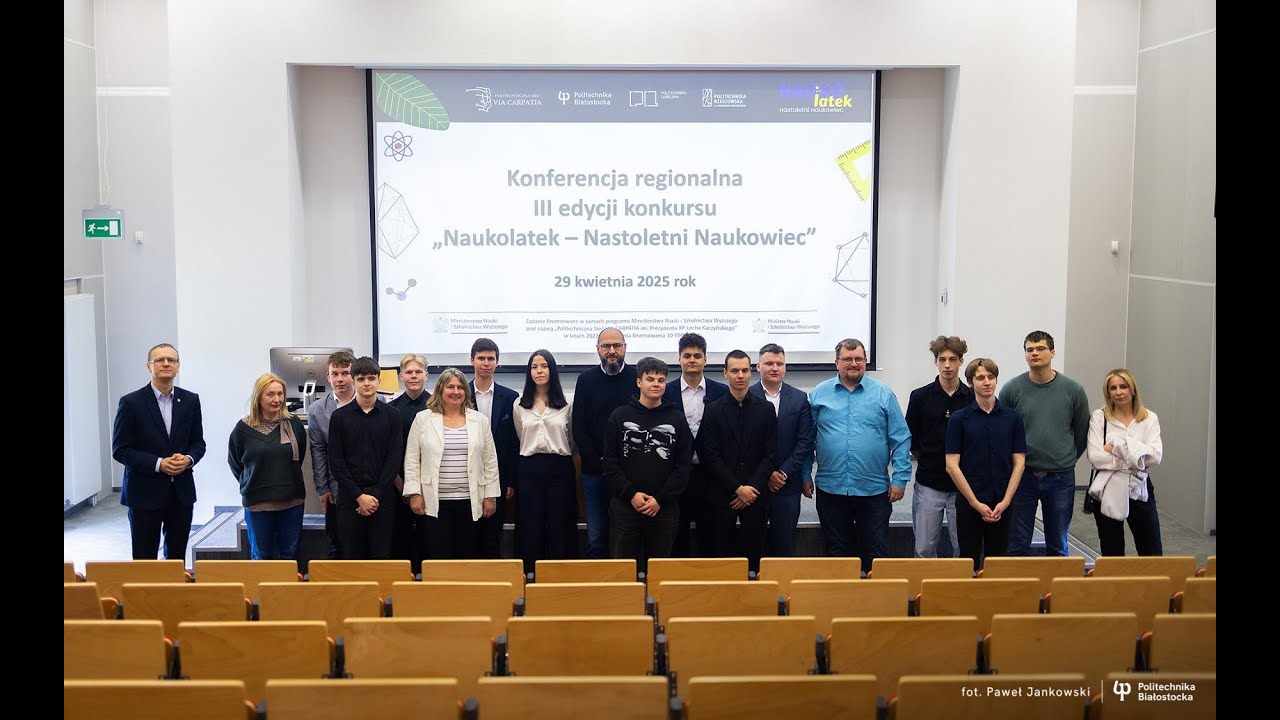 Konkurs NAUKOLATEK 2025 w Politechnice Białostockiej. Finał trzeciej edycji