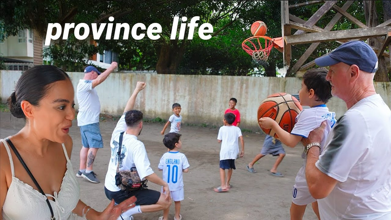 Playing Basketball With The Locals in Batangas Province