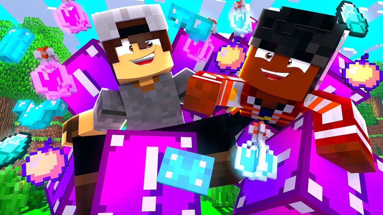 Minecraft: TROCA PVP - LUCKY BLOCK FANTASIA!