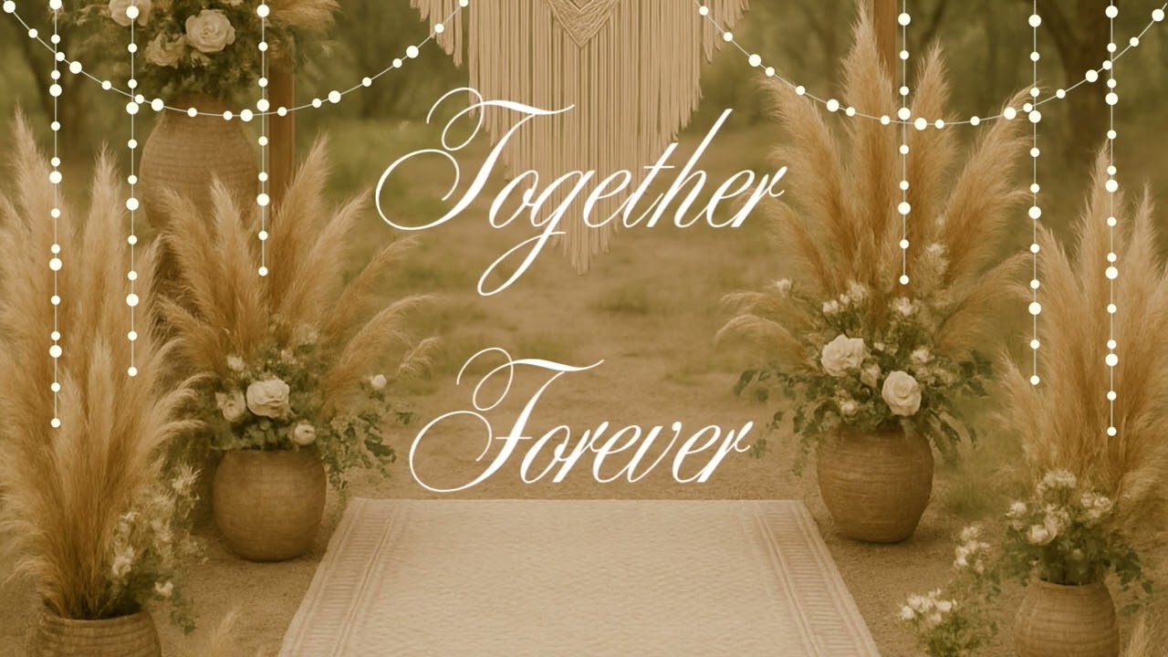 Bohemian Chic Wedding || Digital Backdrop