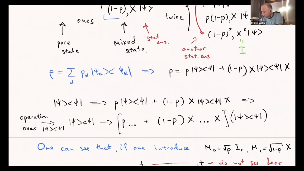 Ilya Sinayskiy: Foundations of Theoretical and Computational Open Quantum Systems, Lecture 3
