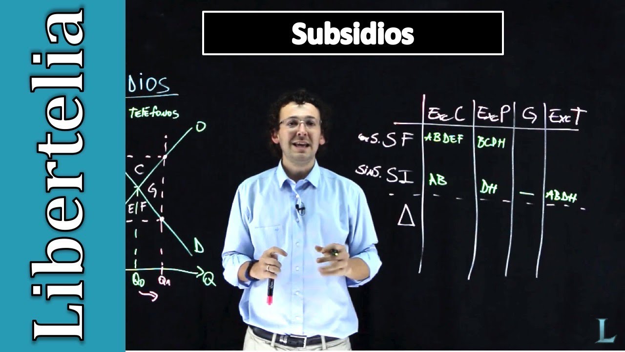 Subsidios: gráfico y excedentes | Microeconomía | Libertelia