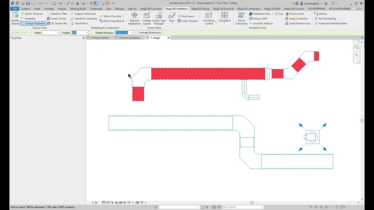 CLIMAVER&reg; kanalsystem i Revit &ndash; en demonstrasjon | Glava