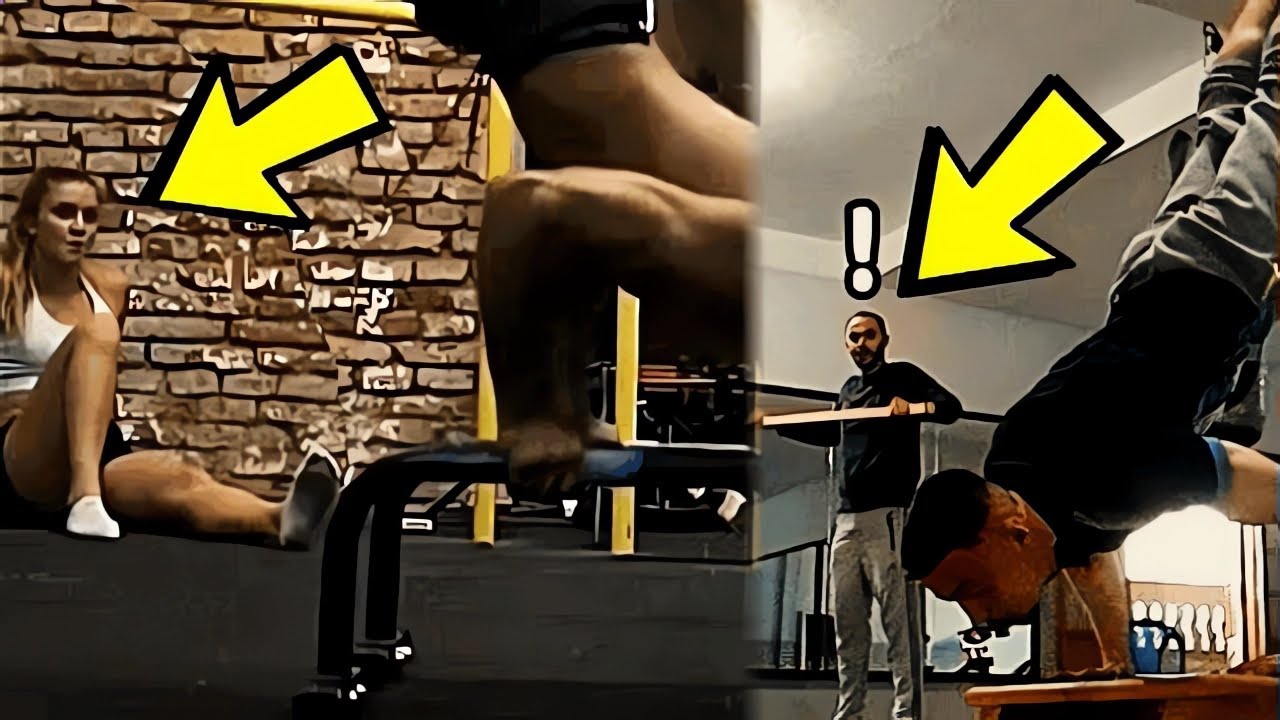 Scaring People at The Gym with Calisthenics #6