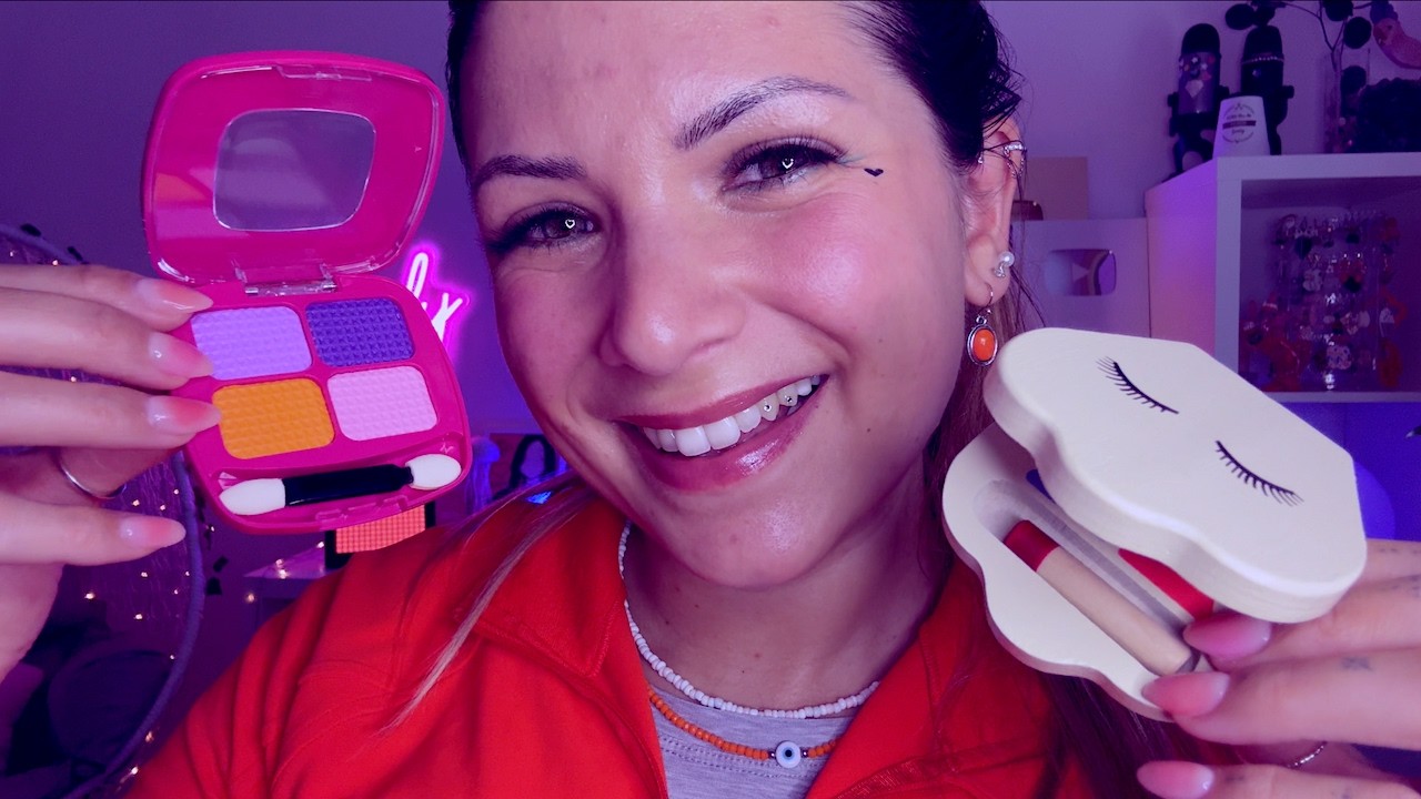 ASMR Makeup Beauty Salon - Plastic vs Wood Makeup