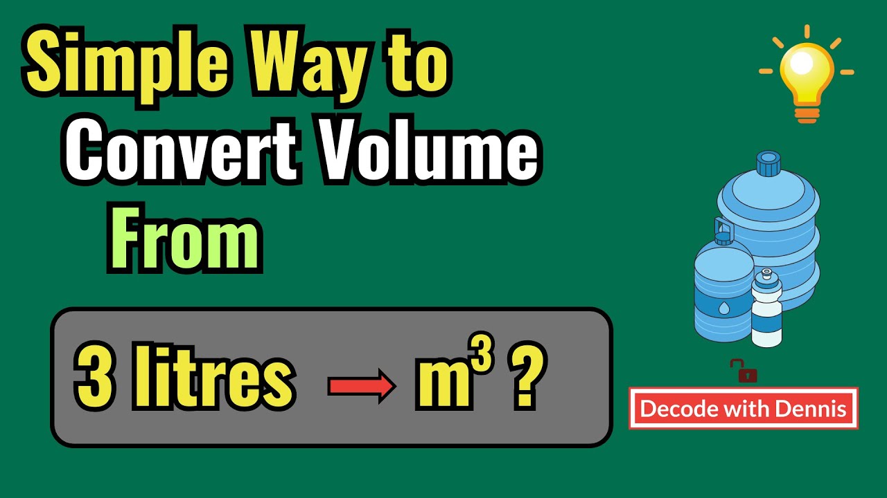Convert volume from liters to m³.