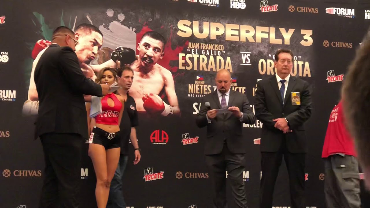 Bruno gets testy at the Weigh in  ALEXANDRU MARIN (115) Vs BRUNO ESCALANTE (114.2)