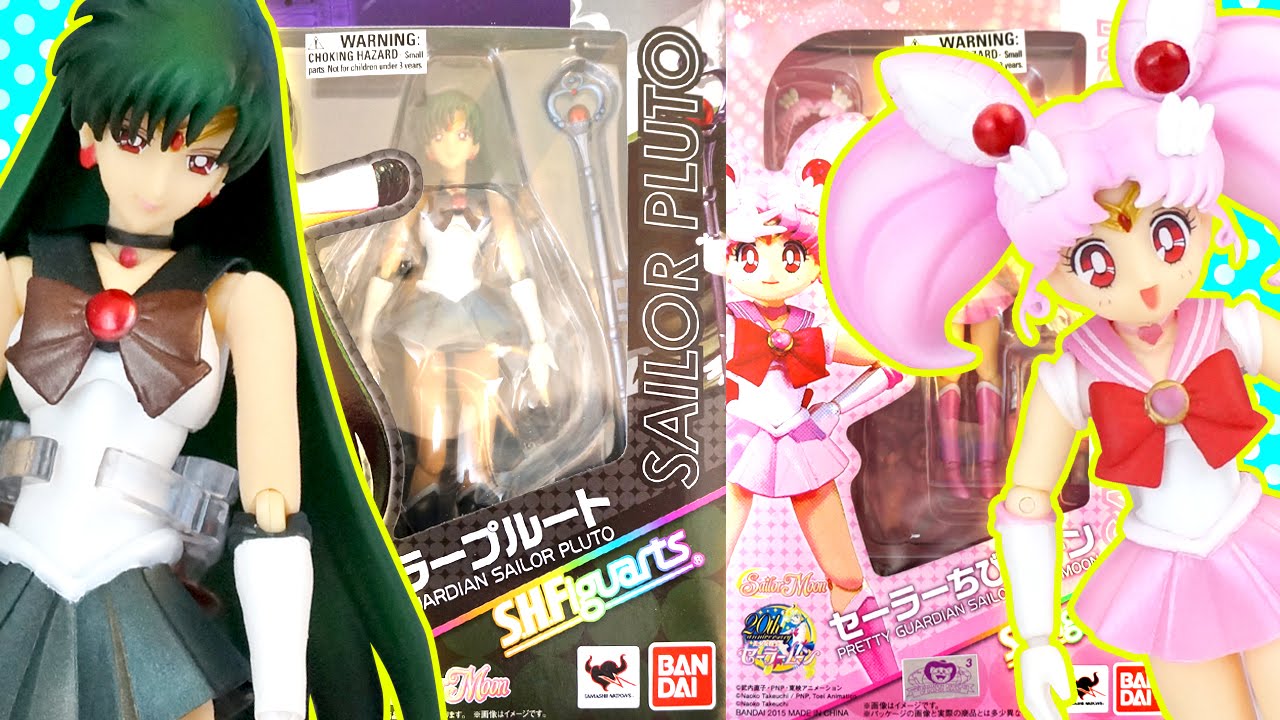 Sailor Pluto & Sailor Chibi Moon S.H.Figuarts Anime 'Sailor Moon' Figure Unboxing and Review