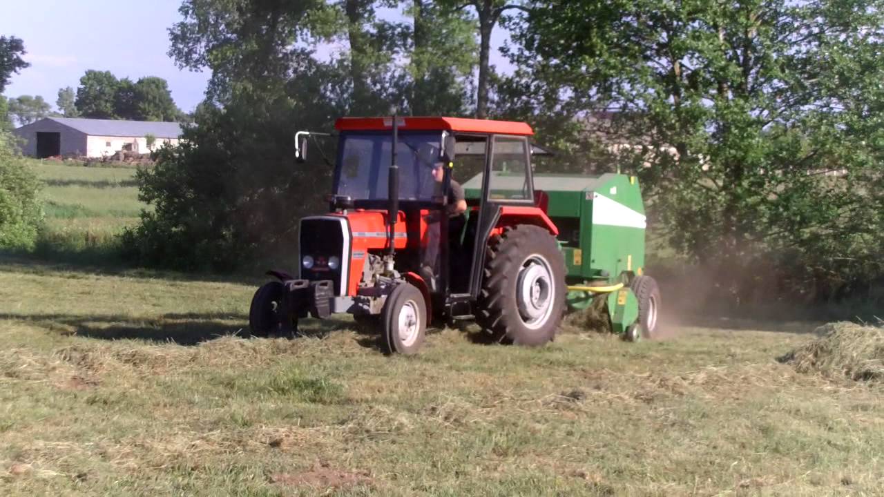 Sianokosy cz.2 Prasowanie Massey Ferguson 255 + Sipma Z-279/1