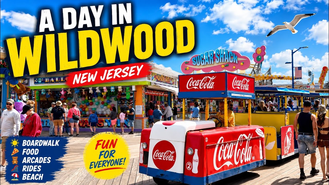 A Day in Wildwood, New Jersey 2026 | Boardwalk, Beach, Rides, Food & More!