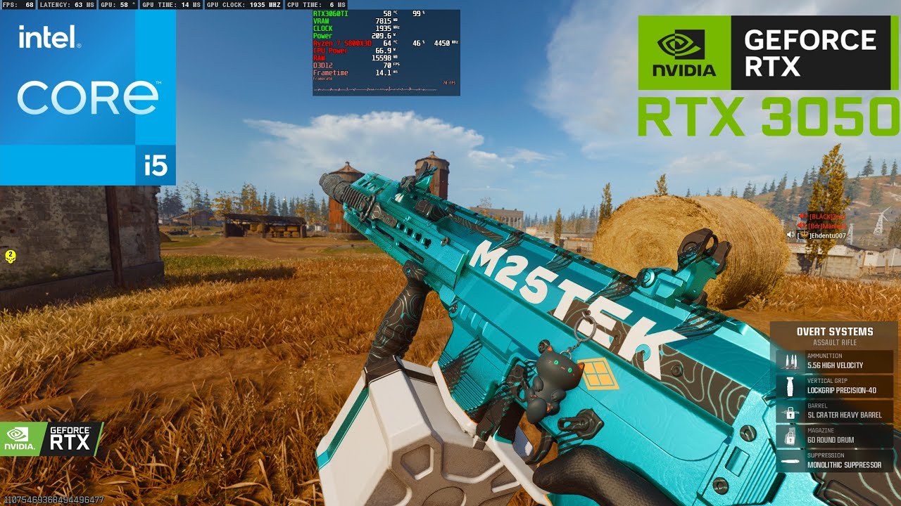 Call of Duty Warzone VERDANSK i5 12500H - RTX 3050 1080p Low DLSS On