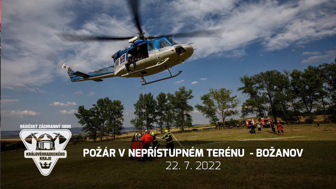 21. 7. 2022 - Pož&aacute;r lesn&iacute;ho porostu - Božanov