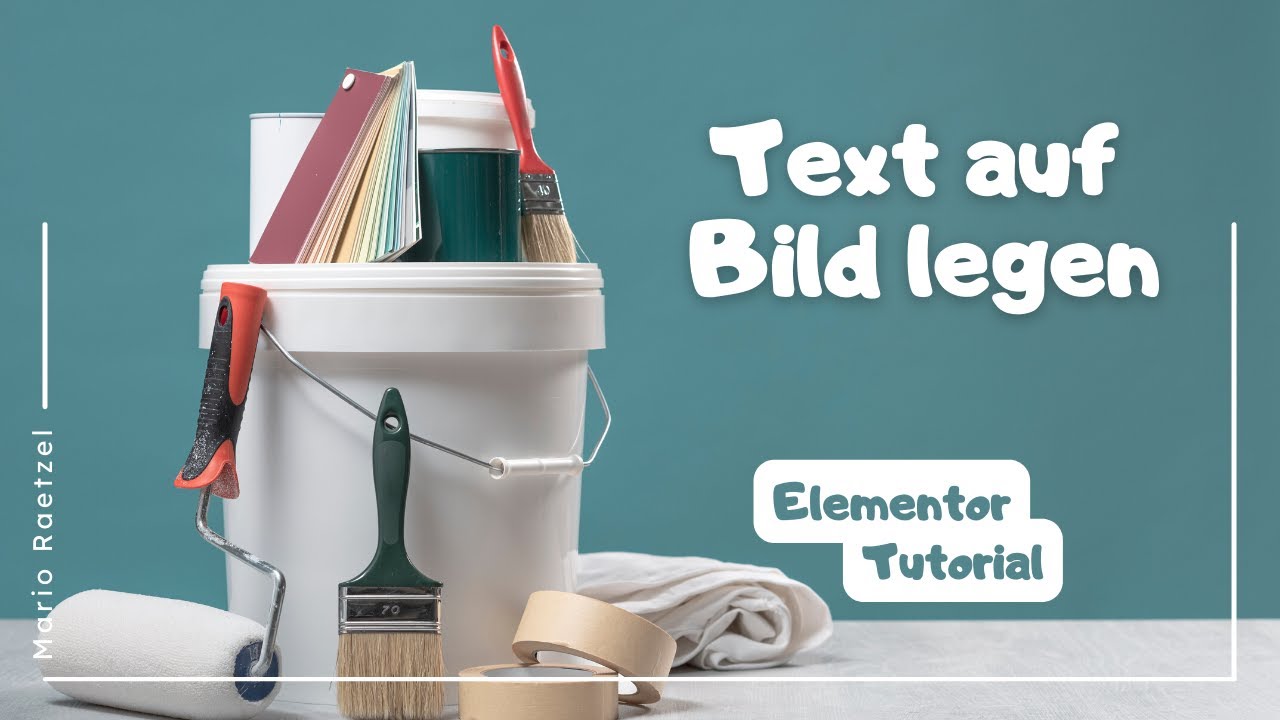 Text Auf Bild Legen In Elementor