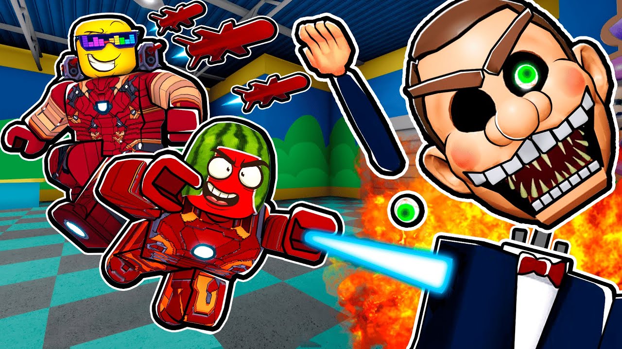 IRON MAN vs MR FUNNY Roblox
