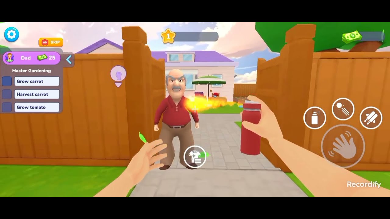 Papa Life - Prank Simulator - burn the old neighbor