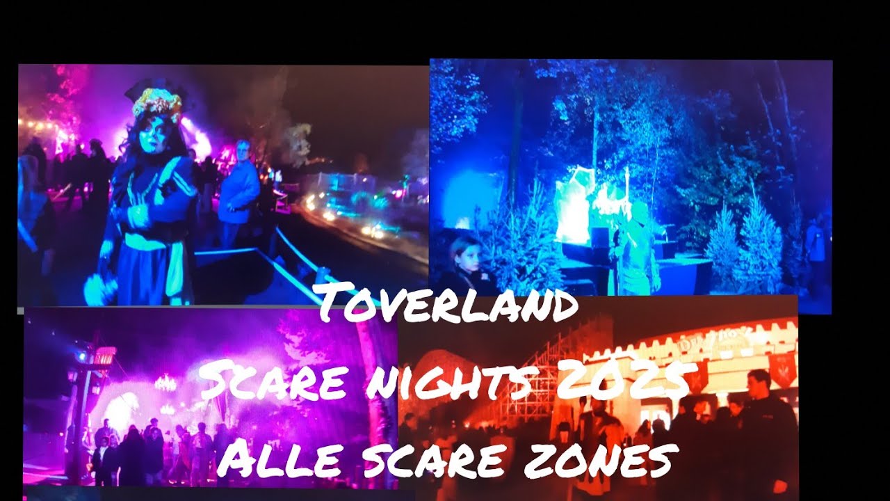 Toverland Halloween Nights 2025 alle Scare Zones