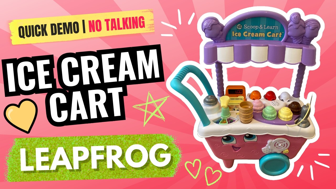 LeapFrog Scoop & Learn Ice Cream Cart Toy Demo | No Talking | Simply Toy Reviews