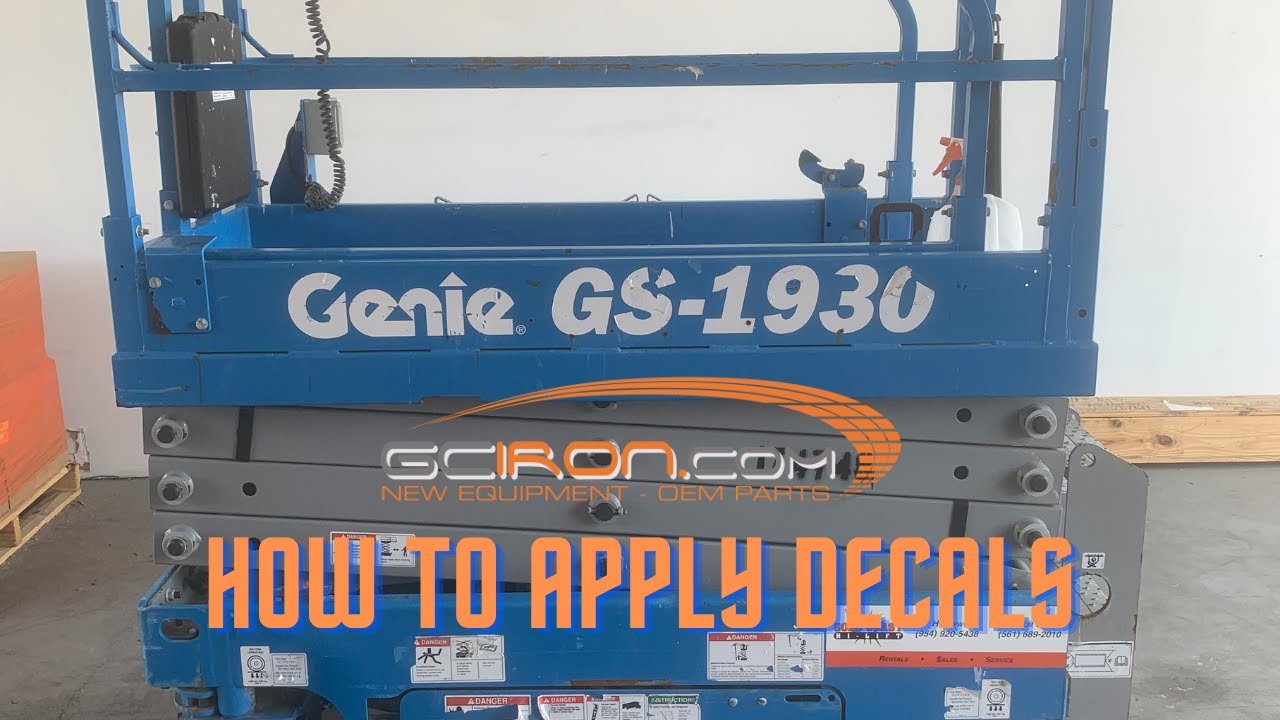 How to Apply Decals on a Scissor Lift