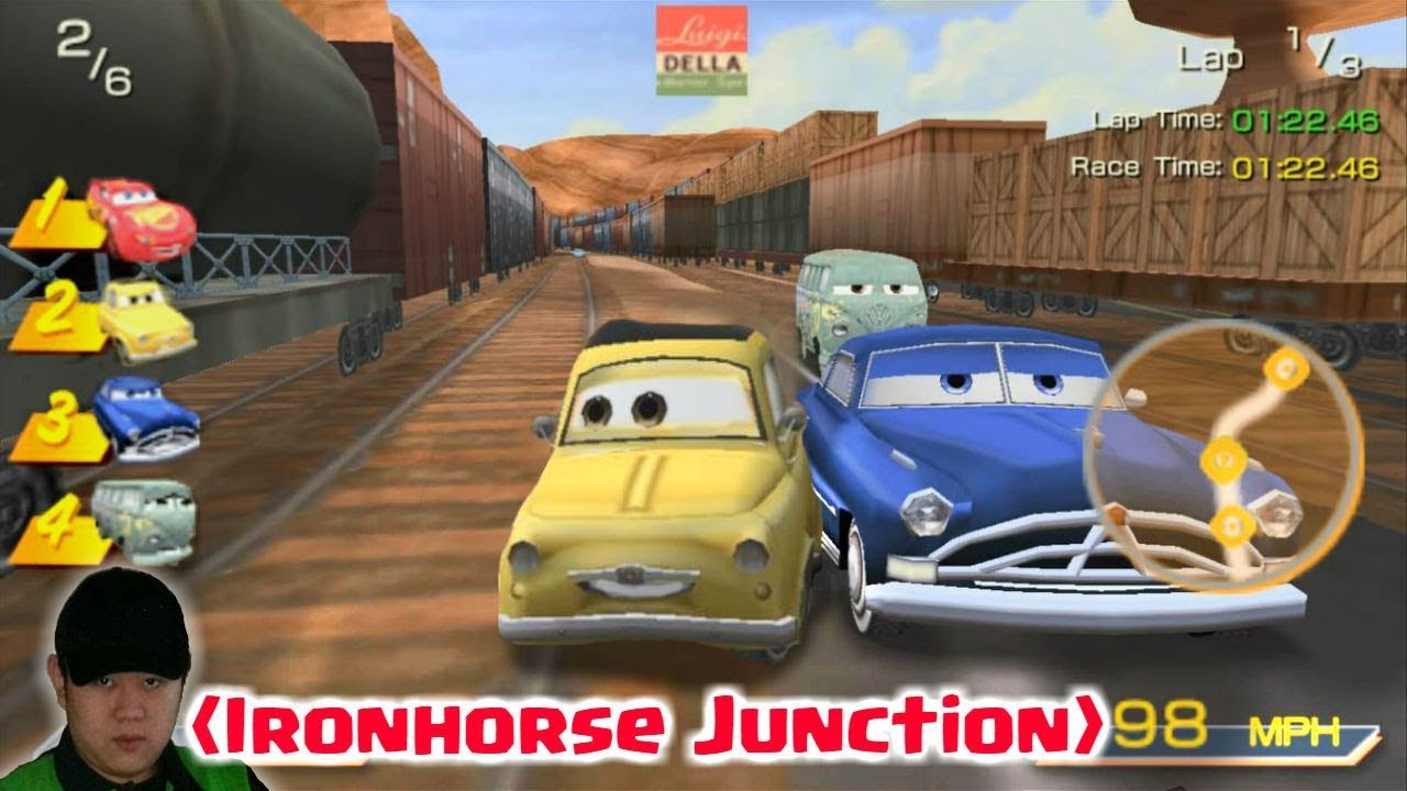 CARS PSP Luigi GAMEPLAY - Ironhorse Junction (Postcard) HD