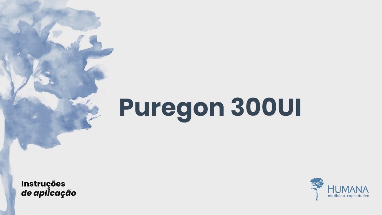 Instruções de aplicação Humana -  PUREGON 300UI