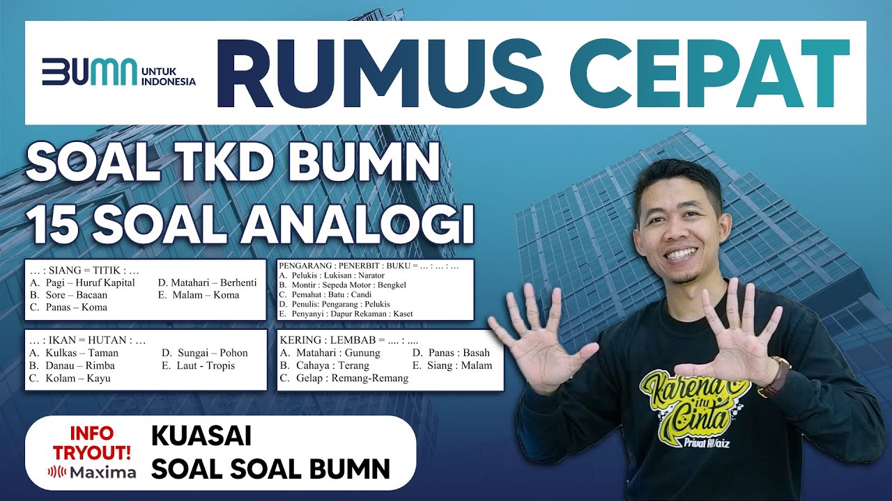 SOAL TKD BUMN 2022 - RUMUS CEPAT ANALOGI