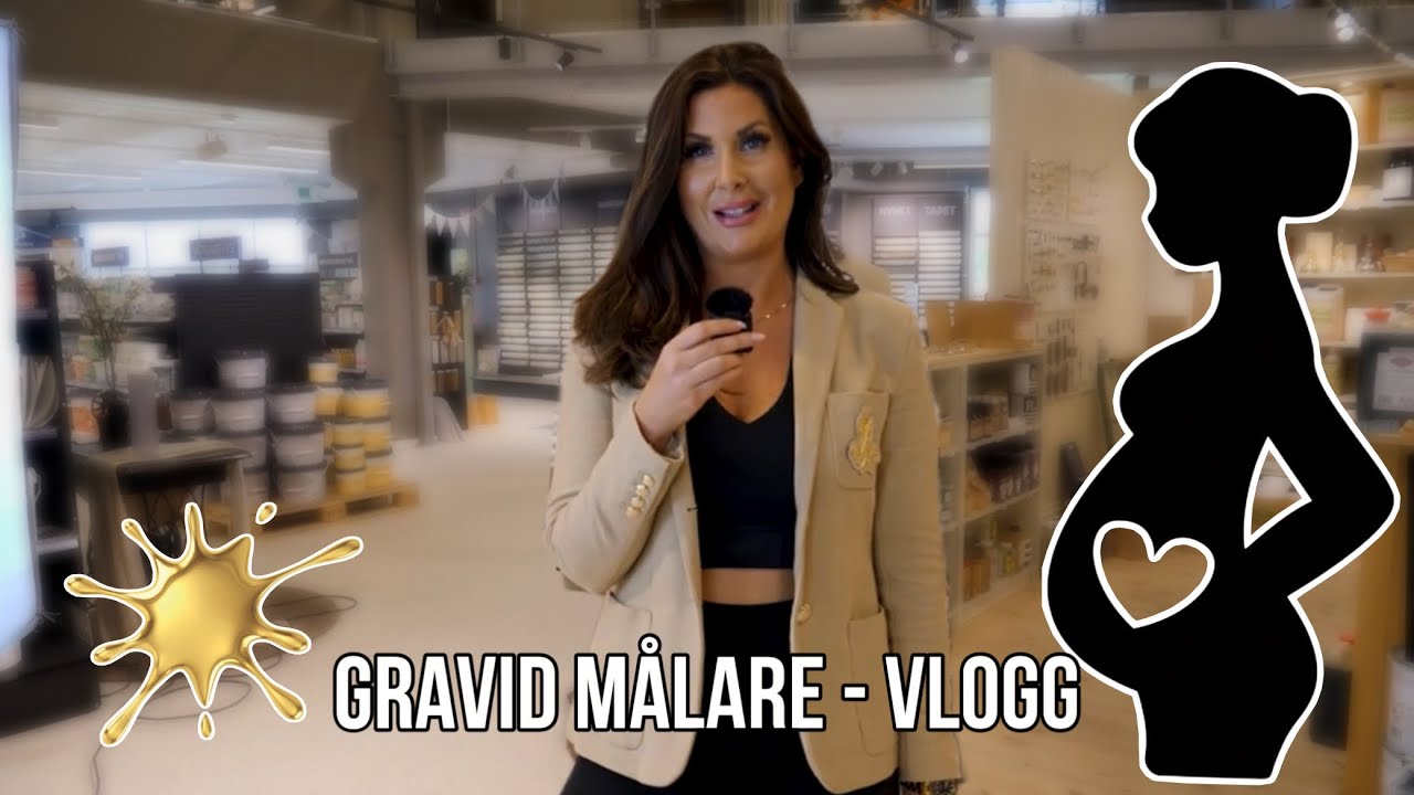 Gravid målare - Vlogg - Lets Paint Måler & Design