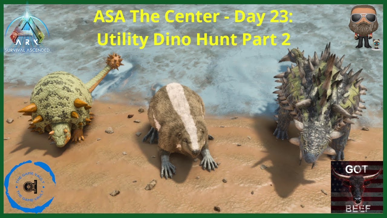 ASA The Center Modded [PS5]:  Day 23 Utility Dino Hunt Part 2